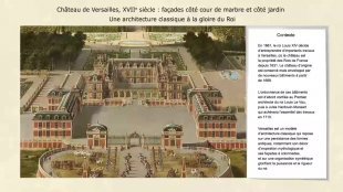 Les façades du château de Versailles » - Vidéo HDA